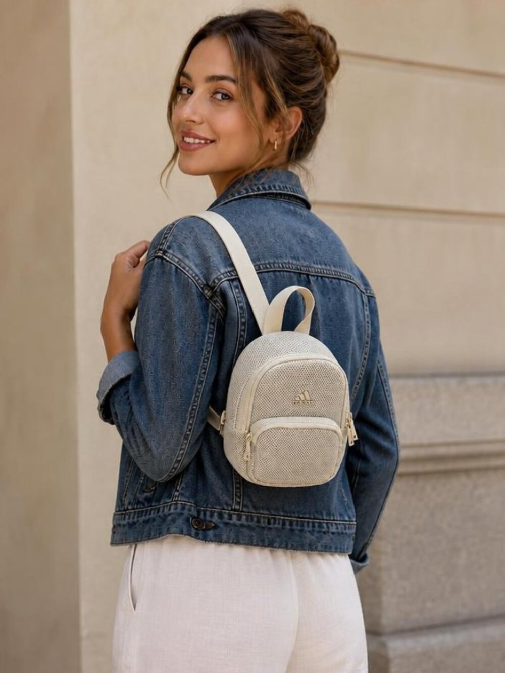adidas Airmesh Convertible Mini Backpack White